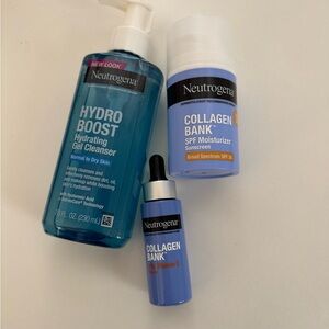 Neutrogena Hydro Boost and Collagen Bank Skincare Trio